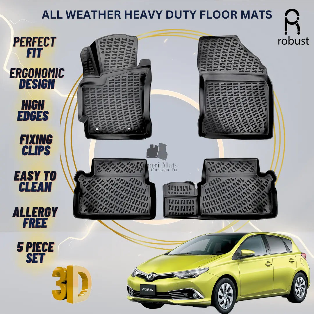 Floor Mats Liners For Toyota Scion iM 2013-2016 All Weather Heavy Duty Car Rugs