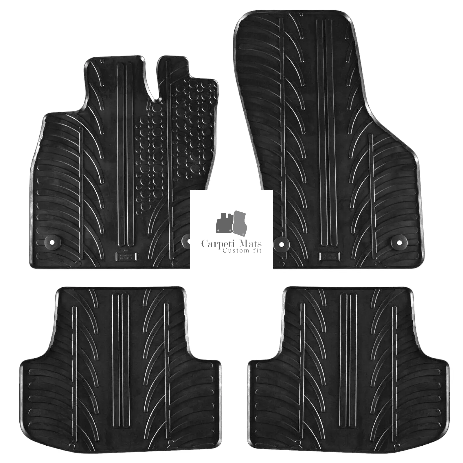 For Audi A3 2020-2024 Car Floor Mats Rubber All Weather Heavy Duty Auto Liners