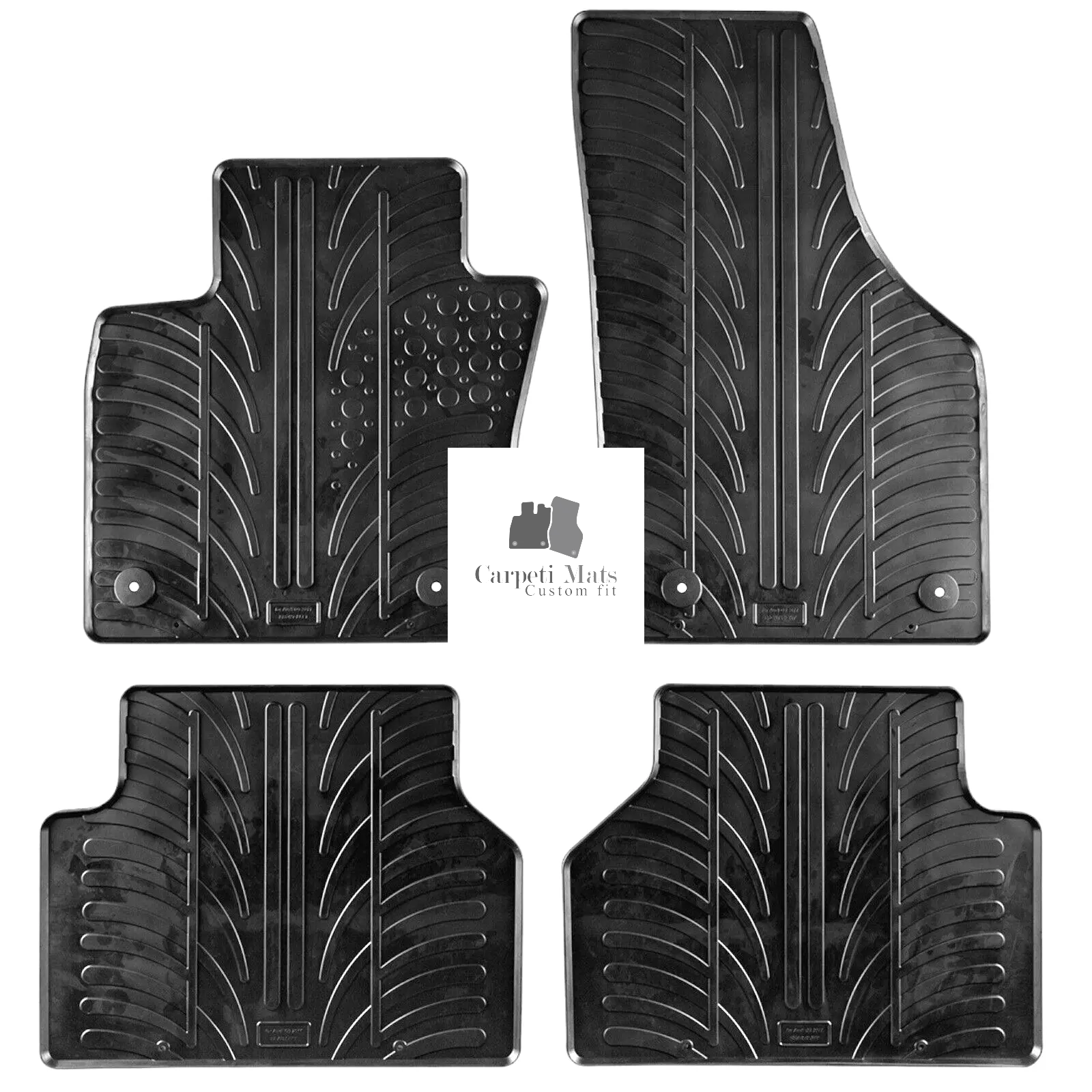 For Audi Q3 2011-2018 Car Floor Mats Rubber All Weather Heavy Duty Auto Liners