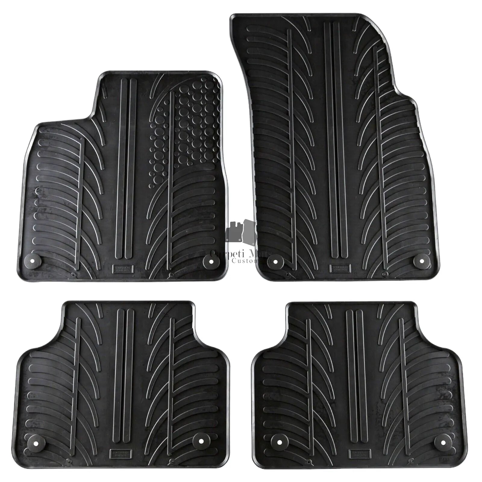 For Audi Q8 2018-2024 Car Floor Mats Rubber All Weather Heavy Duty Rugs Liners