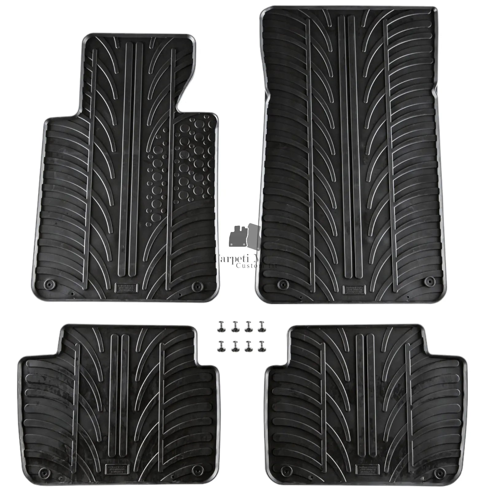 For BMW 3 E46 1998-2005 Car Floor Mats Rubber All Weather Heavy Duty Auto Liners