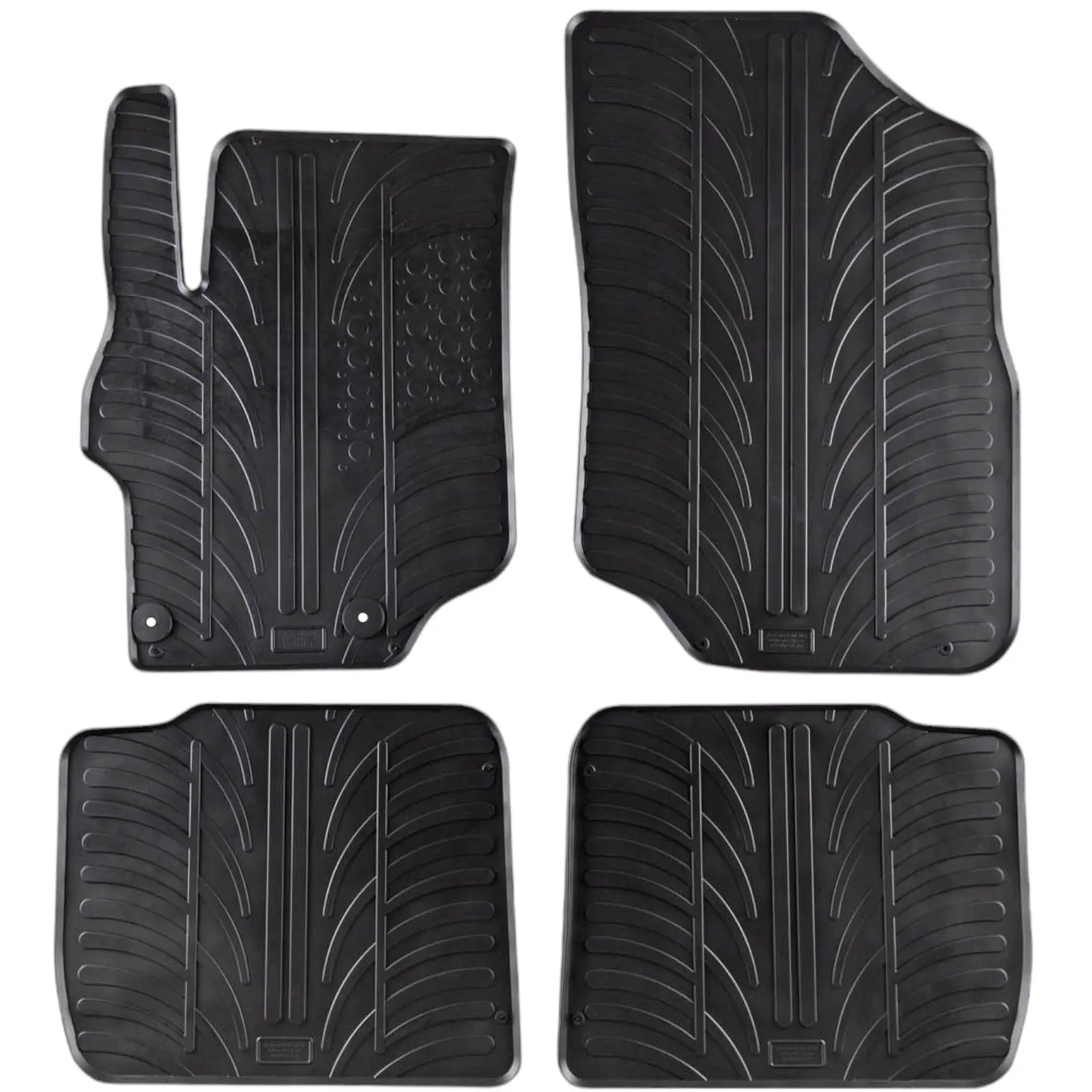 For Citroen C-elysee 2012-2024 Floor Mats Rubber All Weather Heavy Duty Liners