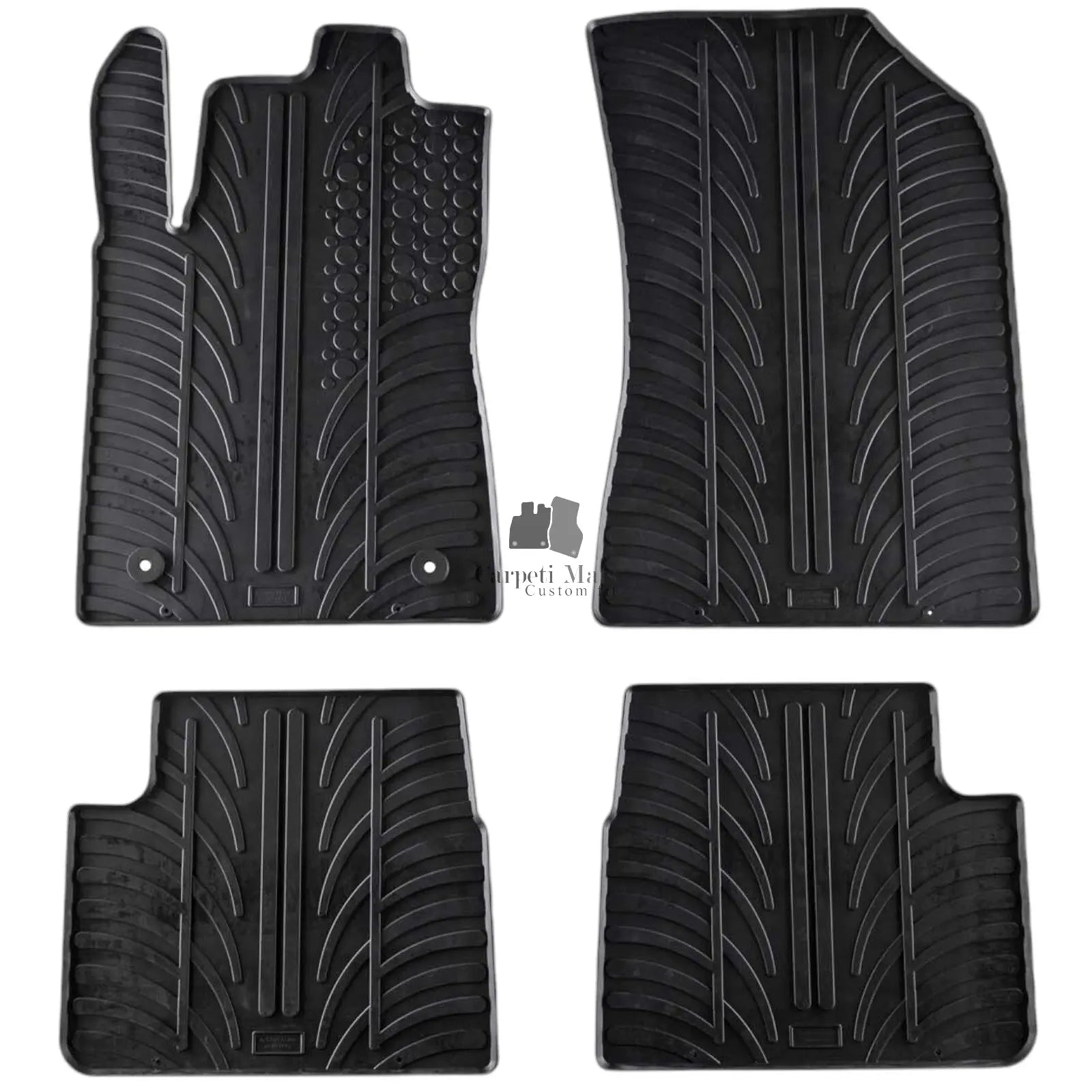 For Citroen C3 2016-2024 Car Floor Mats Rubber All Weather Heavy Duty Liners