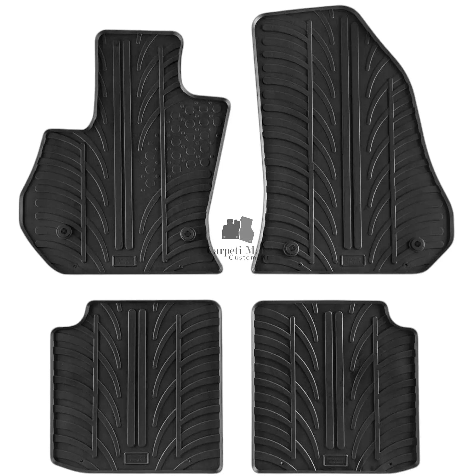 For Fiat 500L 2012-2017 Car Floor Mats Rubber All Weather Heavy Duty Liners New