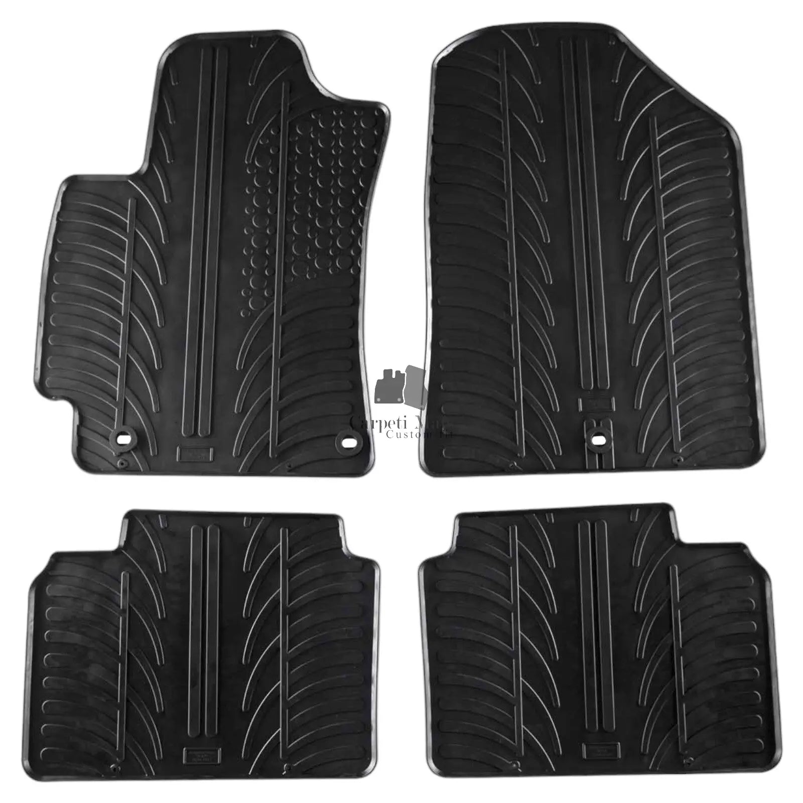 For Hyundai Elantra 2016-2020 Car Floor Mats Rubber All Weather Heavy Duty Liner