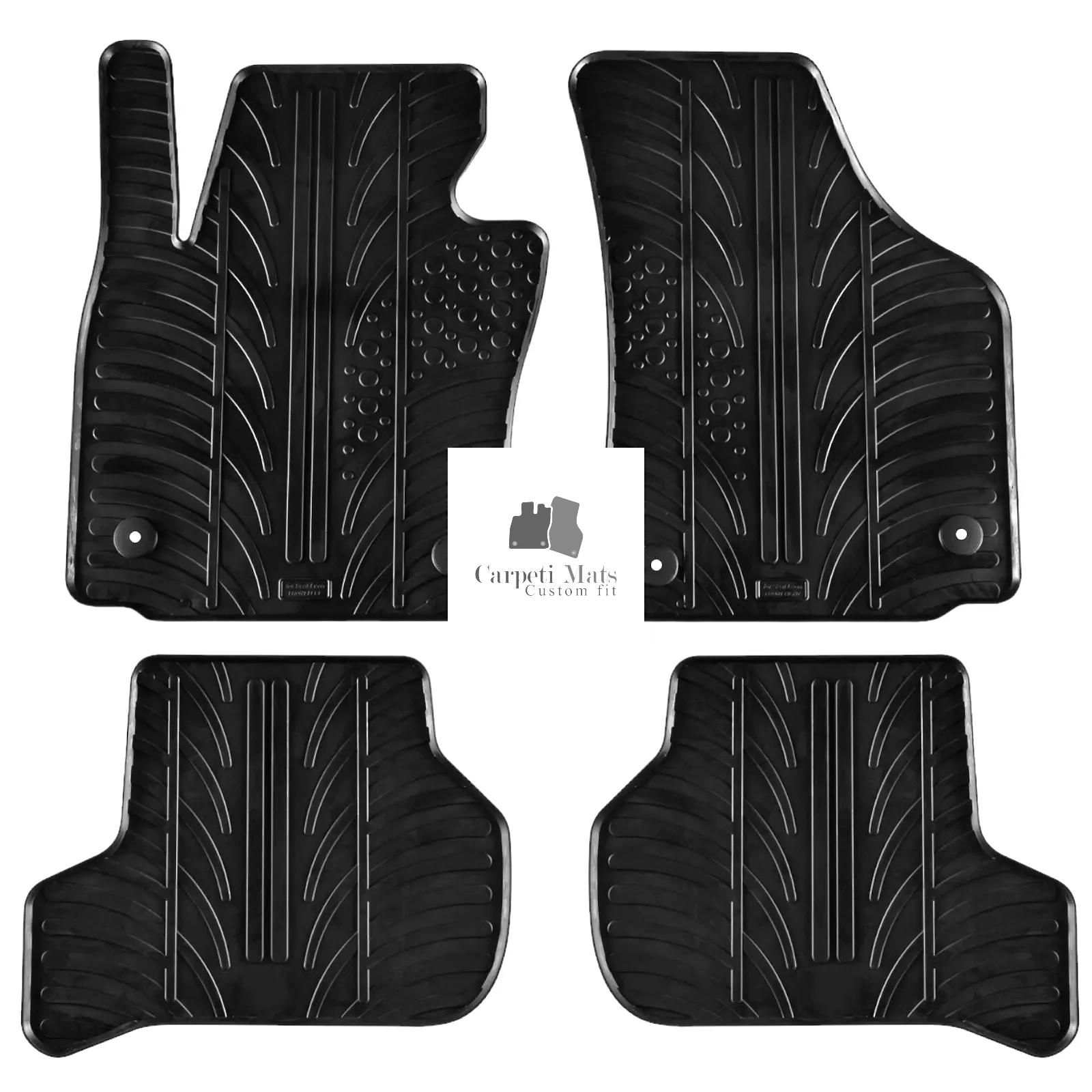 For Seat Leon 2005-2012 Car Floor Mats Rubber All Weather Heavy Duty Liners New