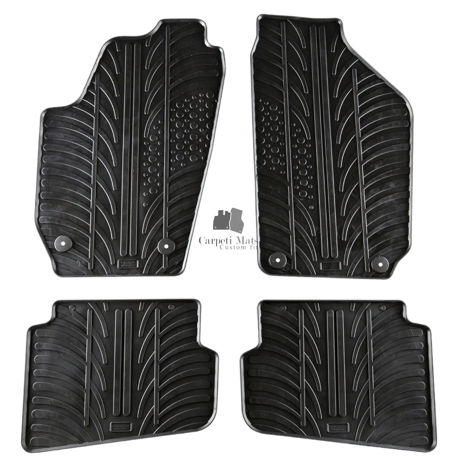 For Skoda Fabia 2007-2014 Car Floor Mats Rubber All Weather Heavy Duty Liners
