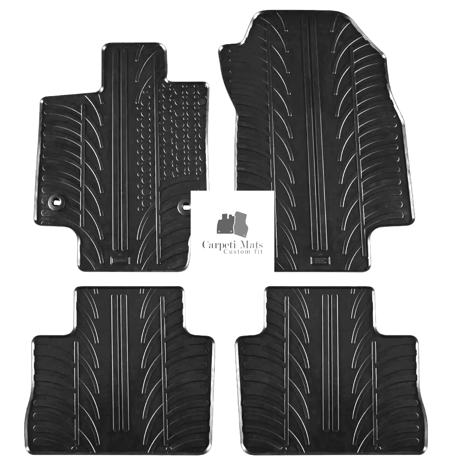 For Toyota RAV 4 2018-2024 Car Floor Mats Rubber All Weather Heavy Duty Liners