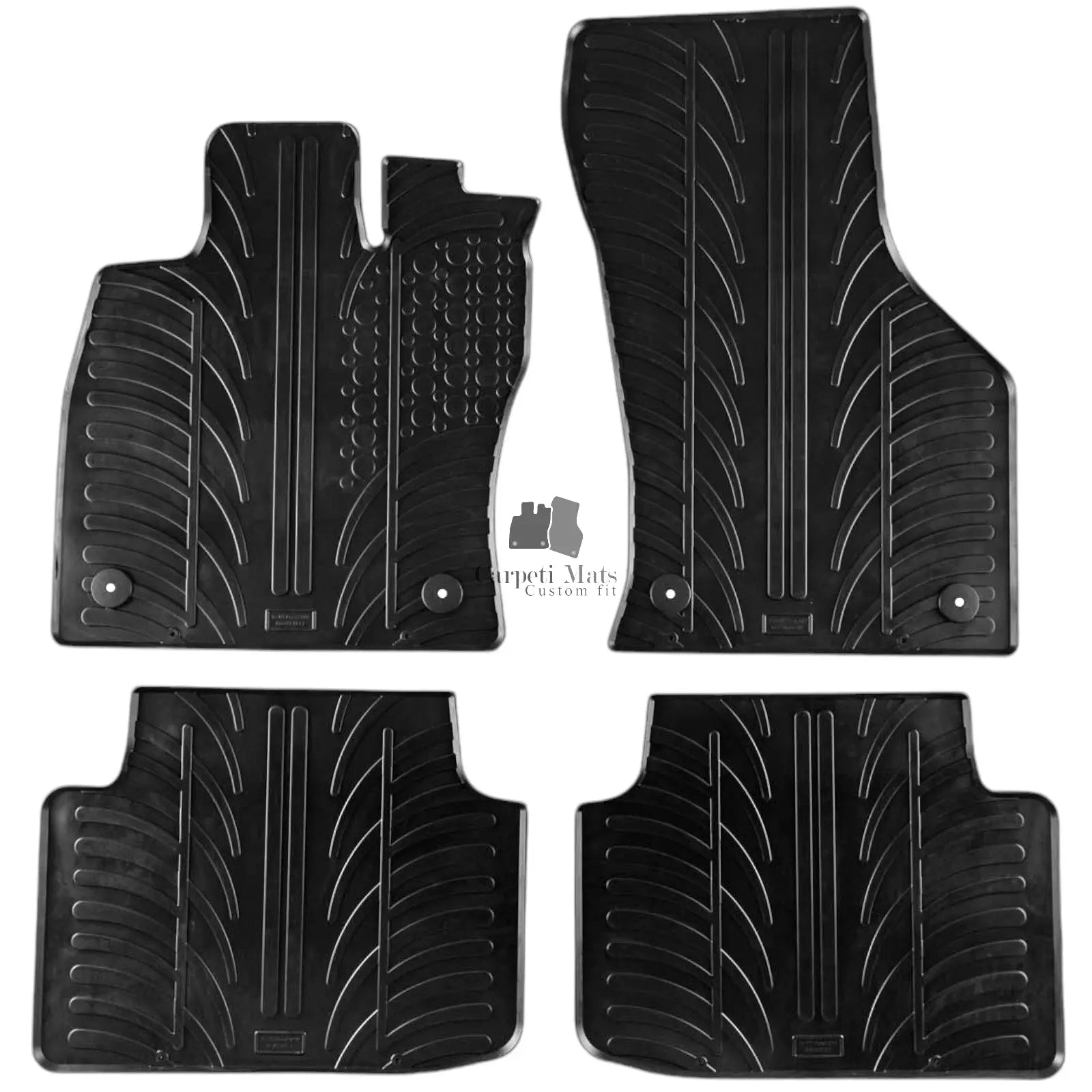 For VW Passat B8 2014-2023 Car Floor Mats Rubber All Weather Heavy Duty Liners
