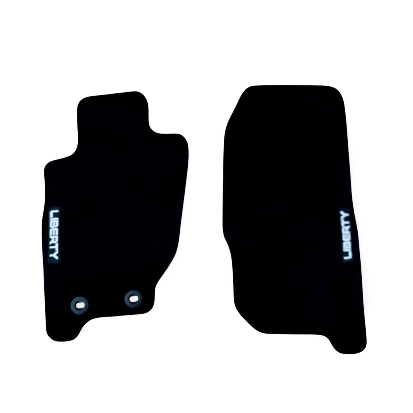 Front Car Floor Mats Carpet For Jeep Liberty Waterproof Velour Rugs Liners 2pcs