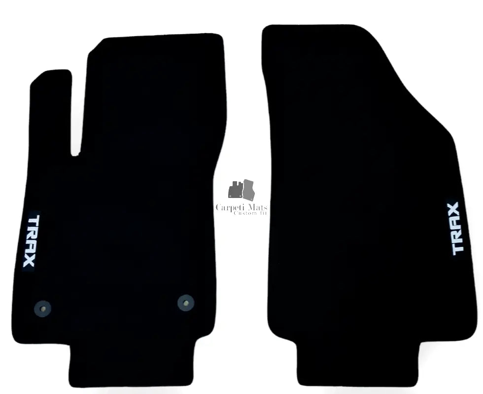 Front Car Floor Mats For Chevrolet Trax Velour Waterproof Carpet Auto Liners 2pc