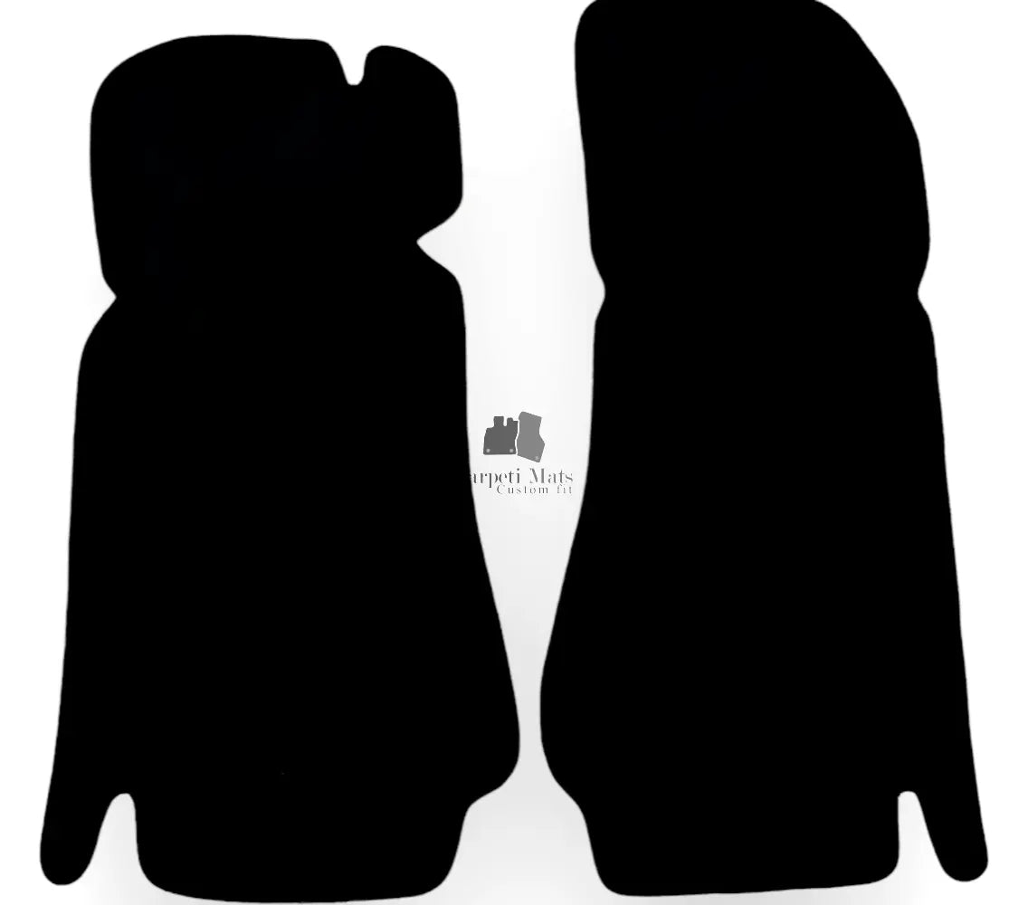 Front Car Floor Mats For Fiat 124 Sport Velour Waterproof Black Carpet Liners 2p