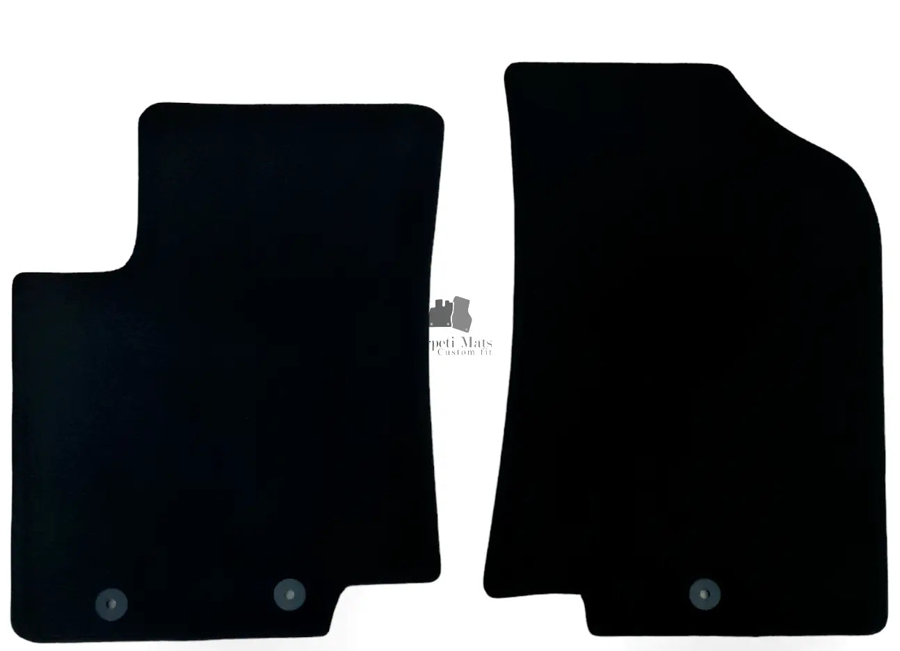 Front Car Floor Mats For Kia Rio Velour Waterproof Black Carpet Auto Liners 2pcs