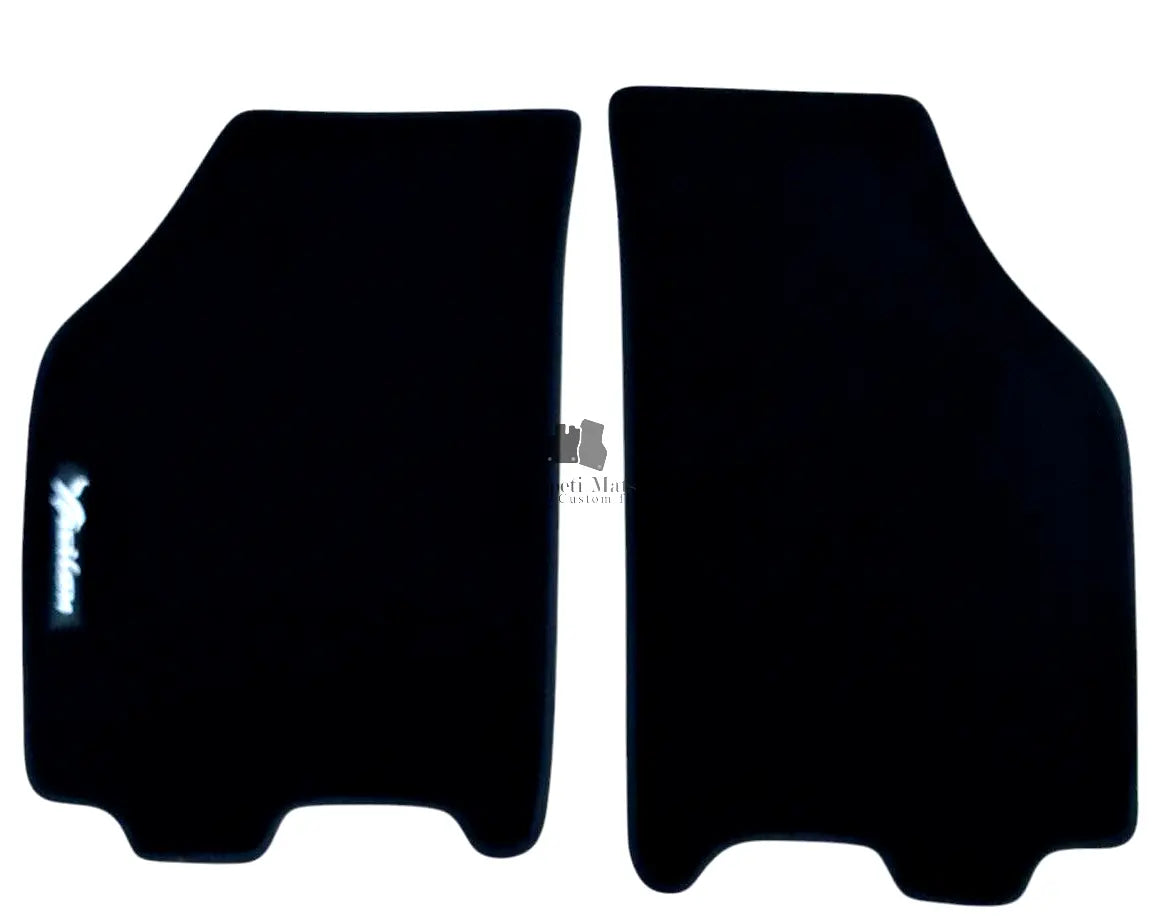 Front Car Floor Mats For Lancia Ypsilo Velour Waterproof Carpet Rugs Liners 2pcs