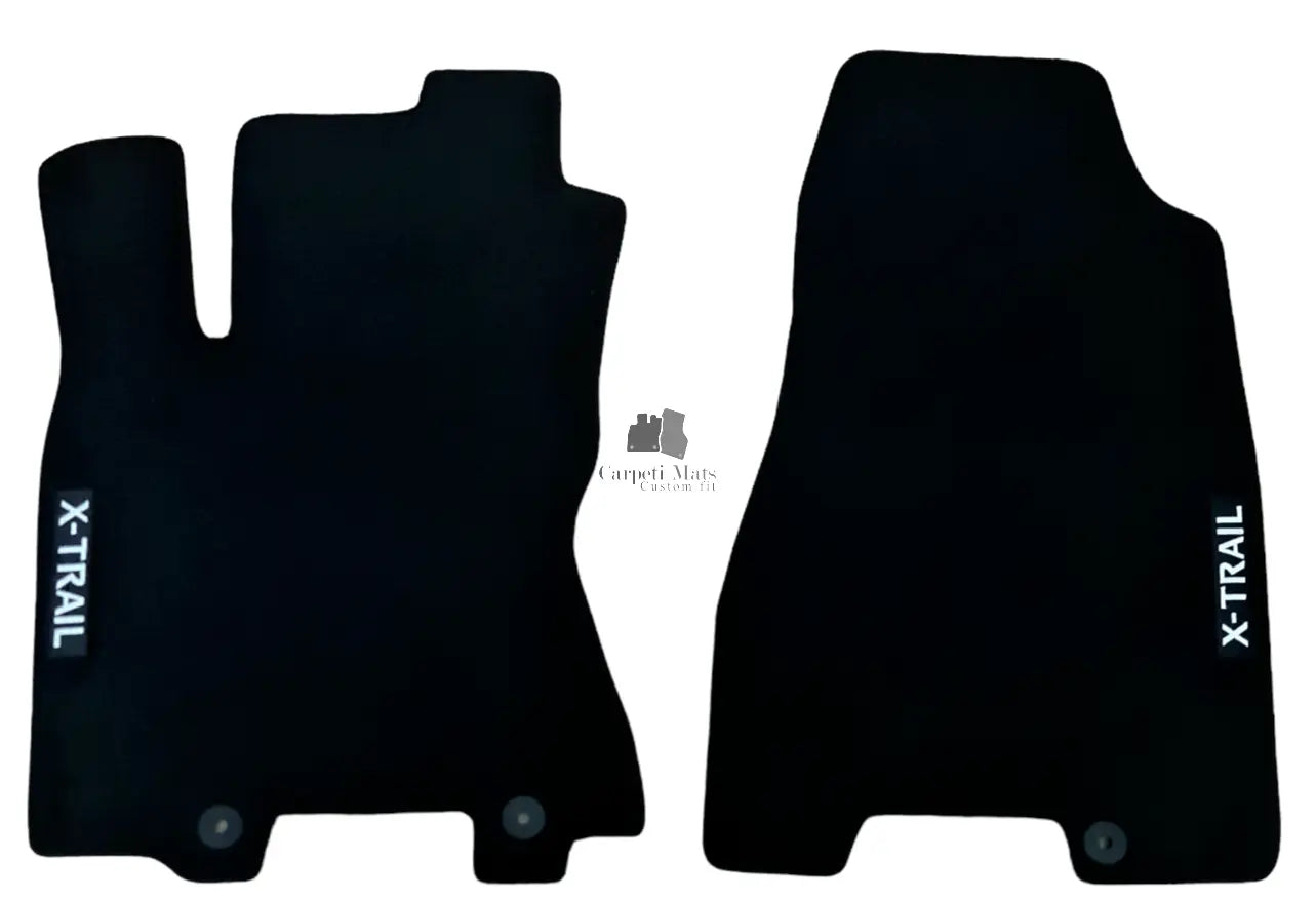 Front Car Floor Mats For Nissan X-Trail Velour Waterproof Carpet Auto Liners 2pc