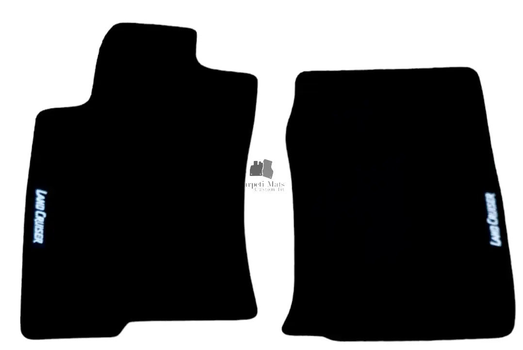 Front Car Floor Mats For Toyota Land Cruiser Waterproof Velour Auto Liners Black