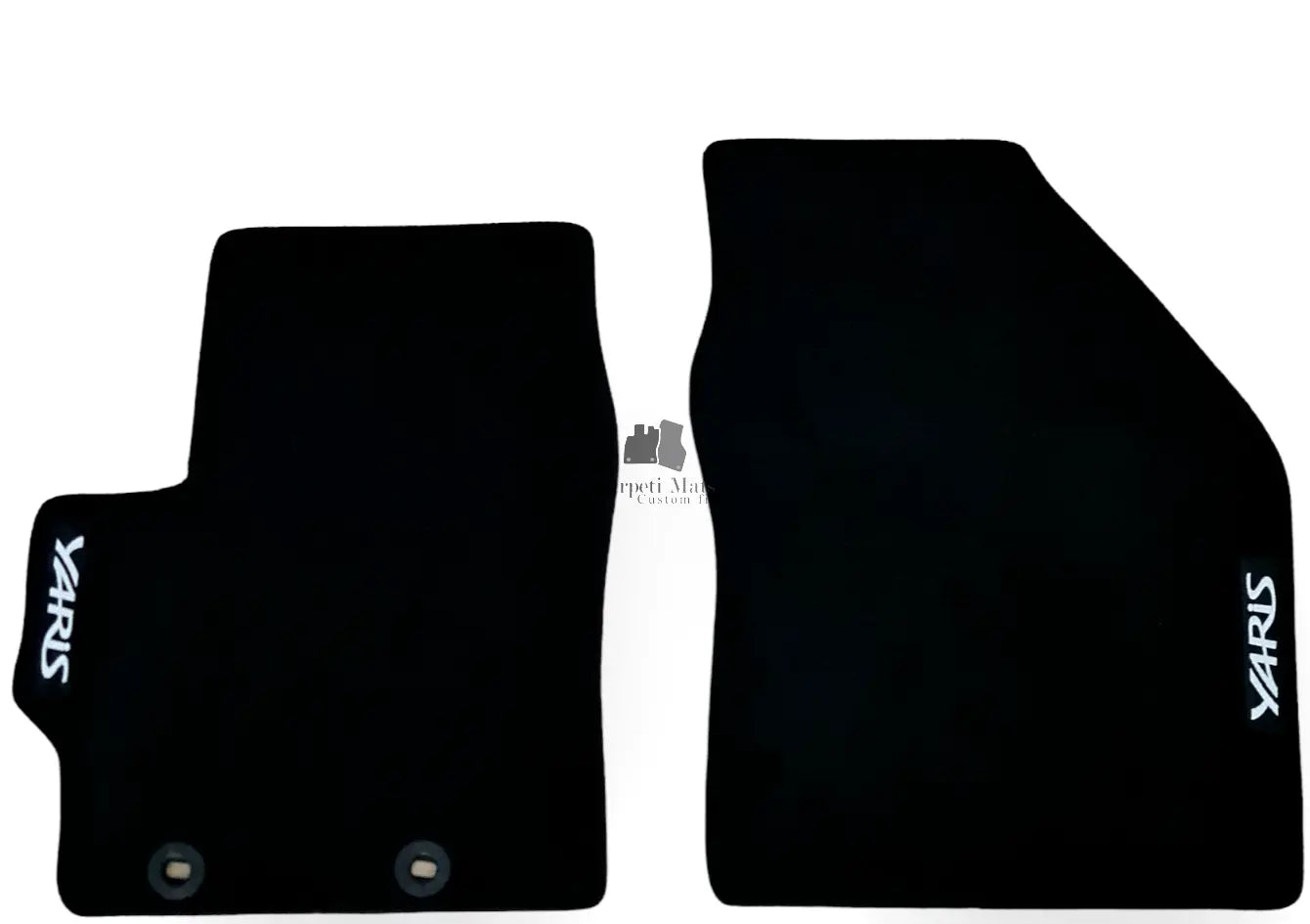 Front Car Floor Mats For Toyota Yaris Velour Waterproof Carpet Auto Liners 2pcs