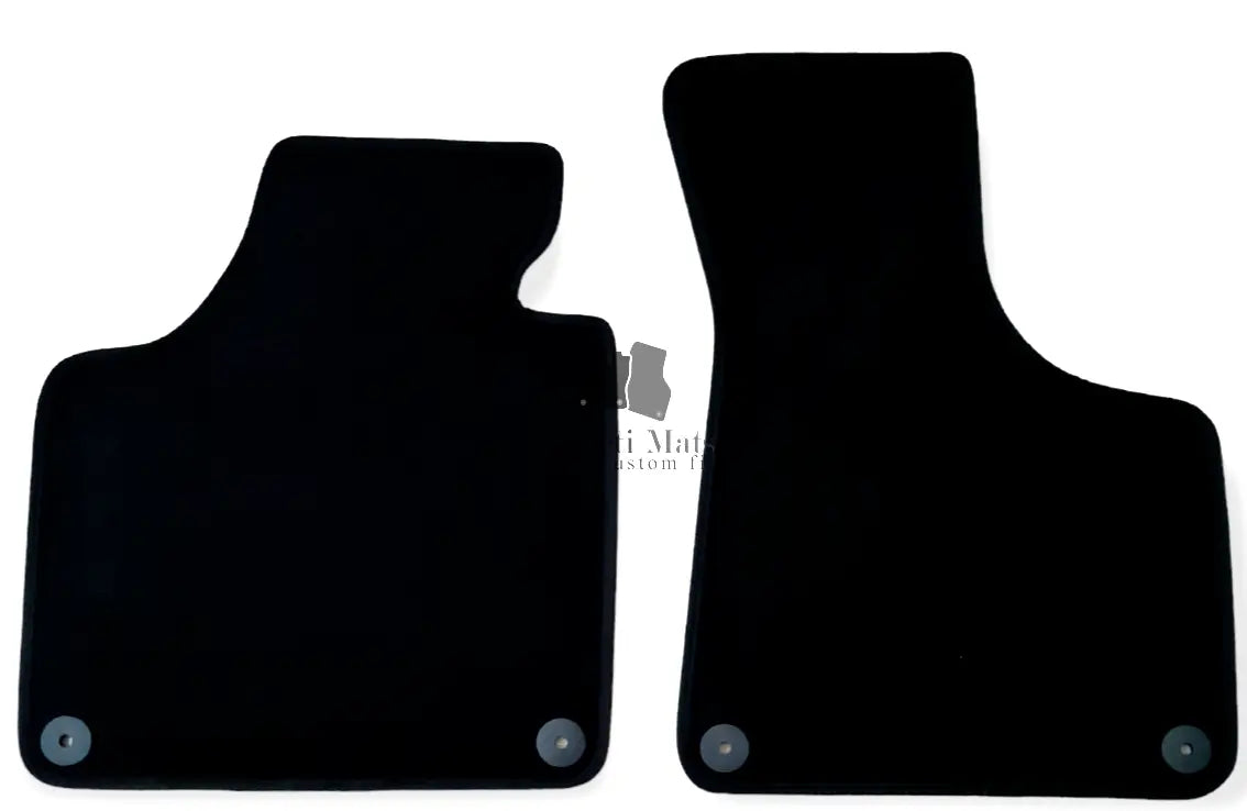 Front Car Floor Mats Velour For Audi A3 Waterproof Black Carpet Auto Liners 2pcs
