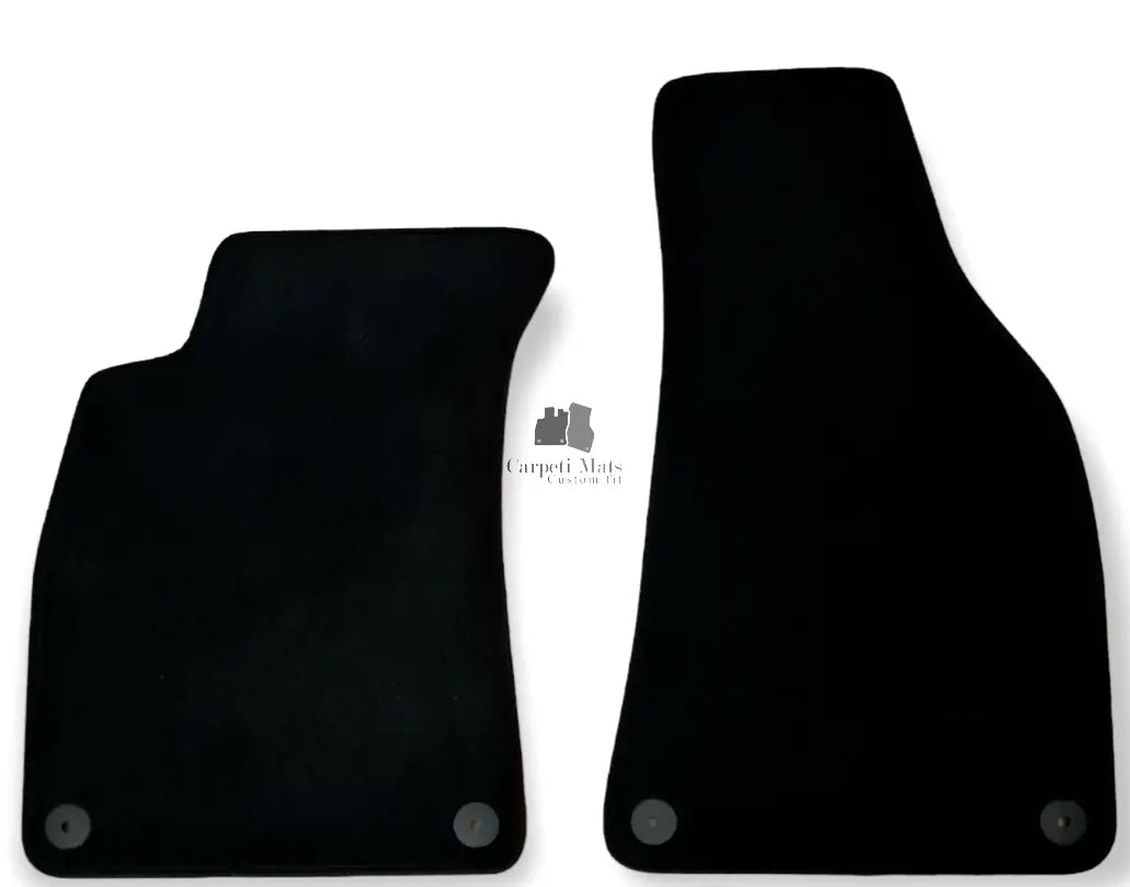 Front Car Floor Mats Velour For Audi A4 B6/B7 Waterproof Black Carpet Liners 2pc