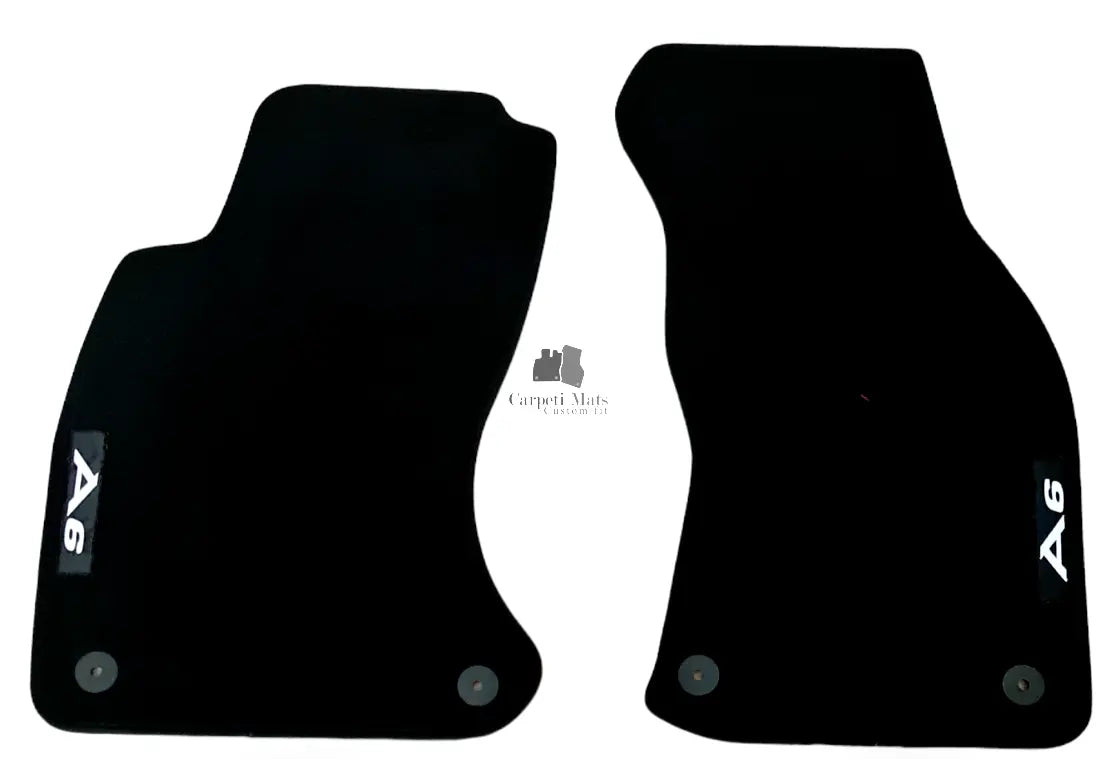 Front Car Floor Mats Velour For Audi A6 C5 S6 RS6 Waterproof Carpet Liners New