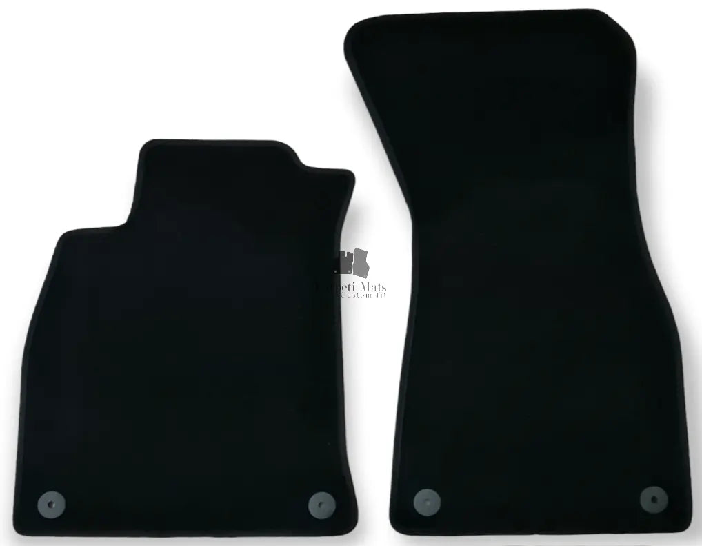 Front Car Floor Mats Velour For Audi A6 C8 Waterproof Carpet Auto Liners 2pc New