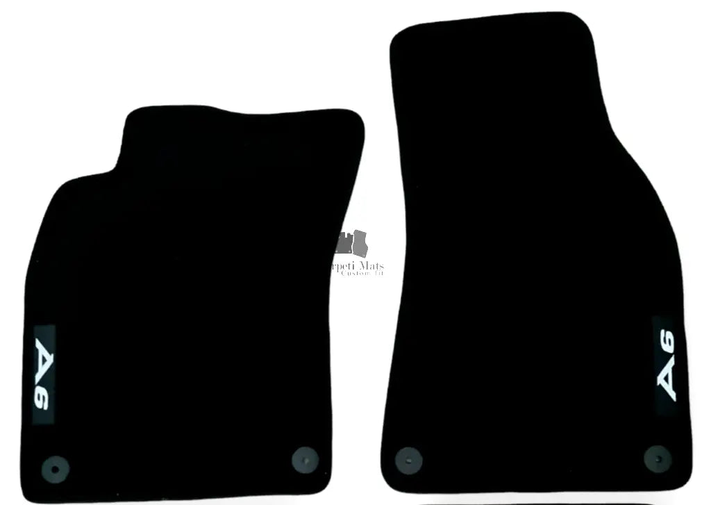 Front Car Floor Mats Velour For Audi A6 S6 RS6 Waterproof Carpet Liners New 2pcs