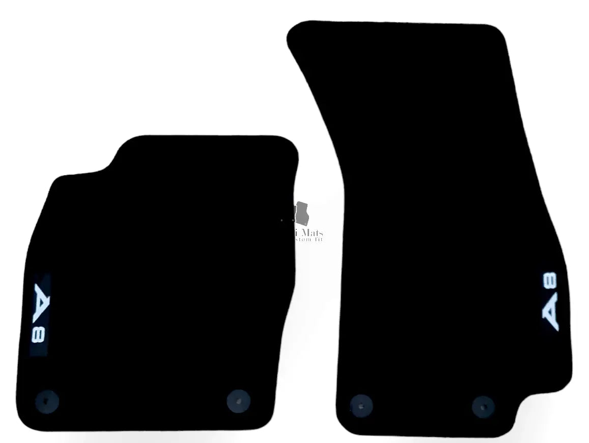 Front Car Floor Mats Velour For Audi A8 S8 Waterproof Carpet Rugs Auto Liners 2p