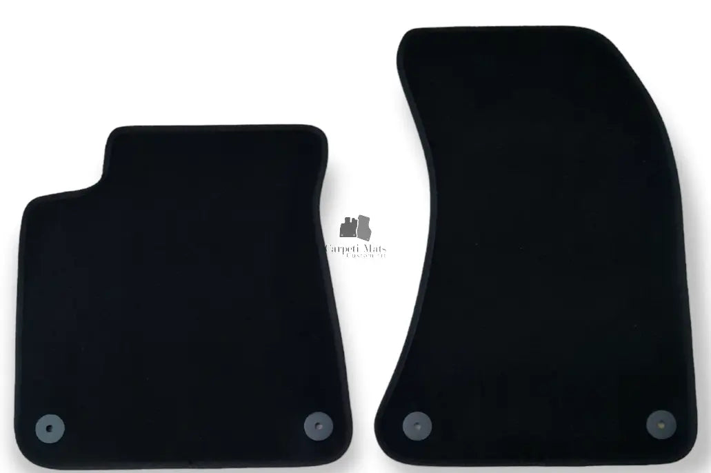 Front Car Floor Mats Velour For Audi A8 Waterproof Black Carpet Auto Liners 2pcs