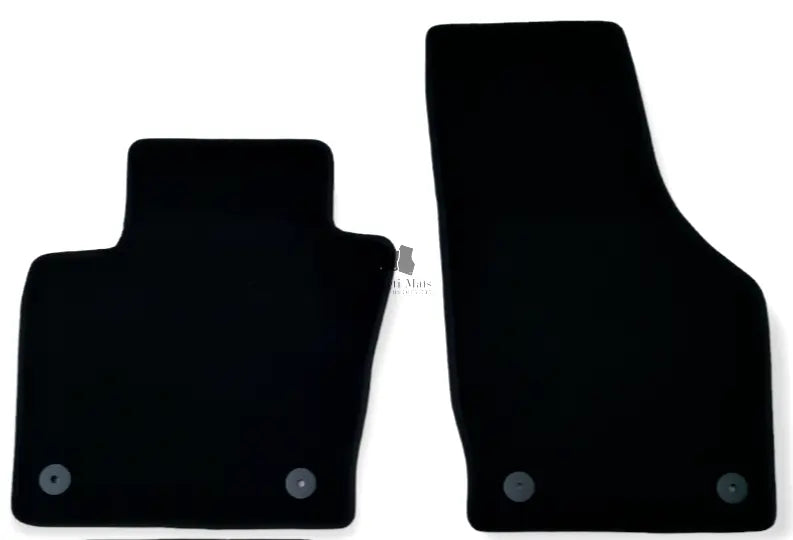 Front Car Floor Mats Velour For Audi Q3 Waterproof Black Carpet Auto Liners 2pcs