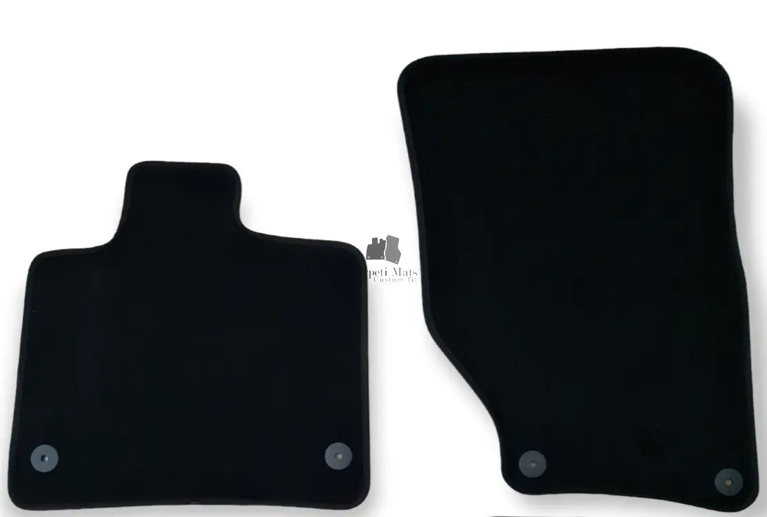 Front Car Floor Mats Velour For Audi Q7 Waterproof Black Carpet Auto Liners 2pcs