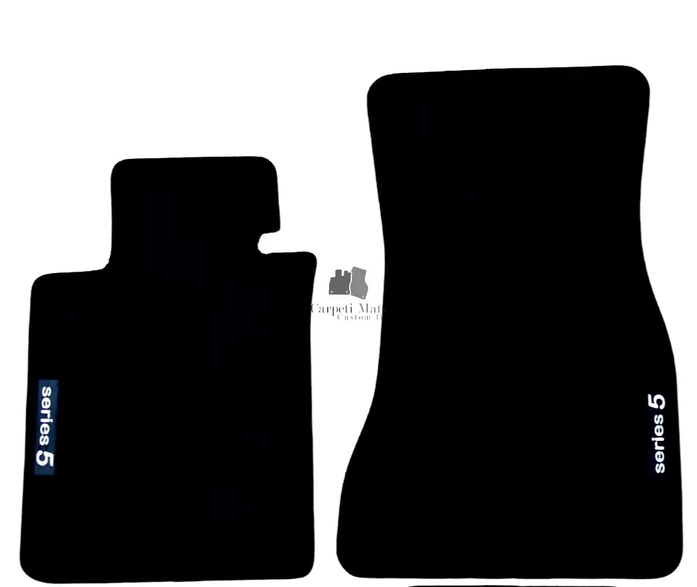 Front Car Floor Mats Velour For BMW 5 G30 Waterproof Black Carpet Liners New 2pc