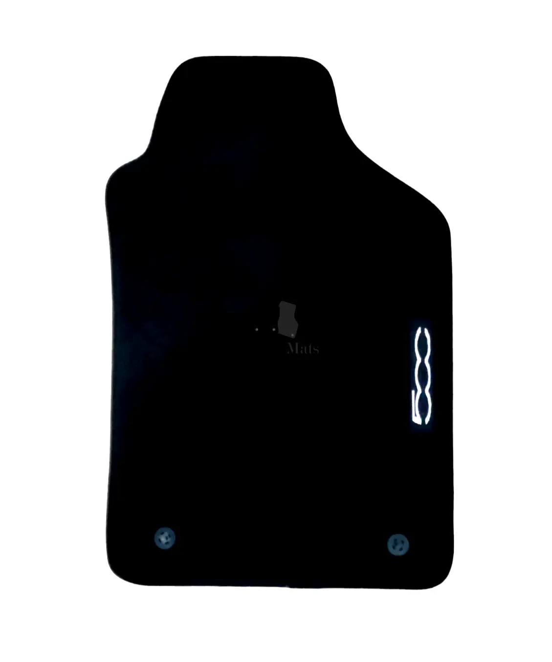 Front Car Floor Mats Velour For Fiat 500 Waterproof Carpet Rugs Auto Liners 2pcs