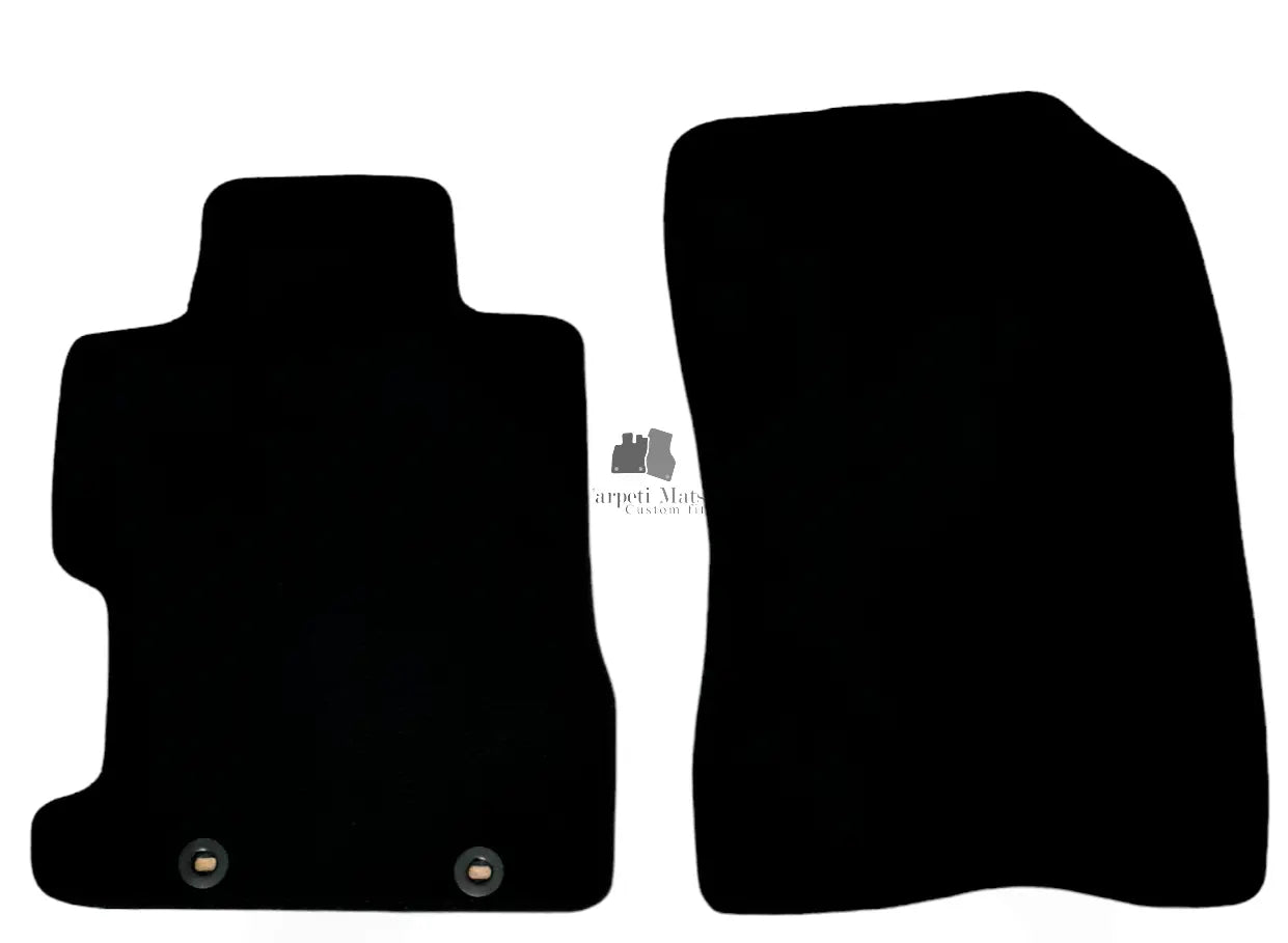 Front Car Floor Mats Velour For Honda Civic Coupe Waterproof Black Carpet Liners