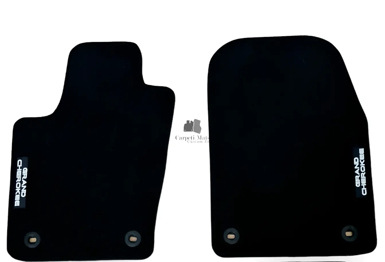 Front Car Floor Mats Velour For Jeep Grand Cherokee Waterproof Carpet Liners 2pc