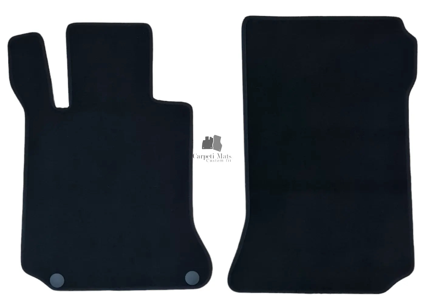 Front Car Floor Mats Velour For Mercedes C-Class W204 Waterproof Auto Liners 2pc