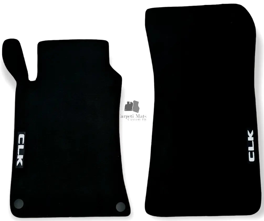 Front Car Floor Mats Velour For Mercedes CLK C209 Waterproof Carpet Liners 2pcs