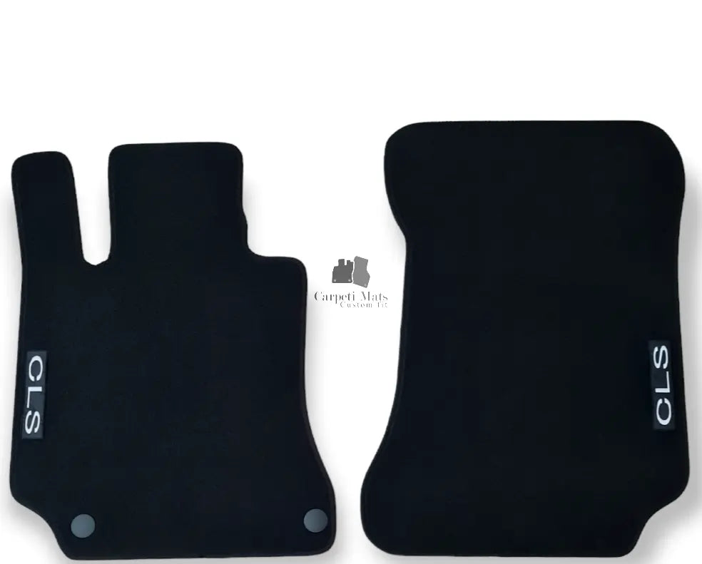 Front Car Floor Mats Velour For Mercedes CLS C218 Waterproof Carpet Liners 2pcs