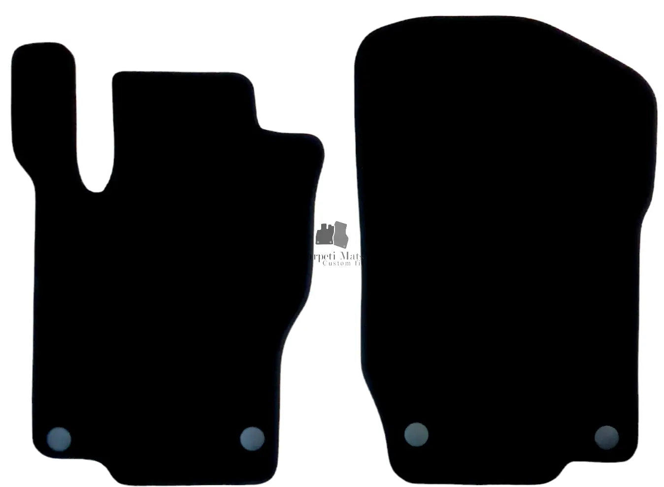 Front Car Floor Mats Velour For Mercedes GL X164 Waterproof Black Carpet Liners