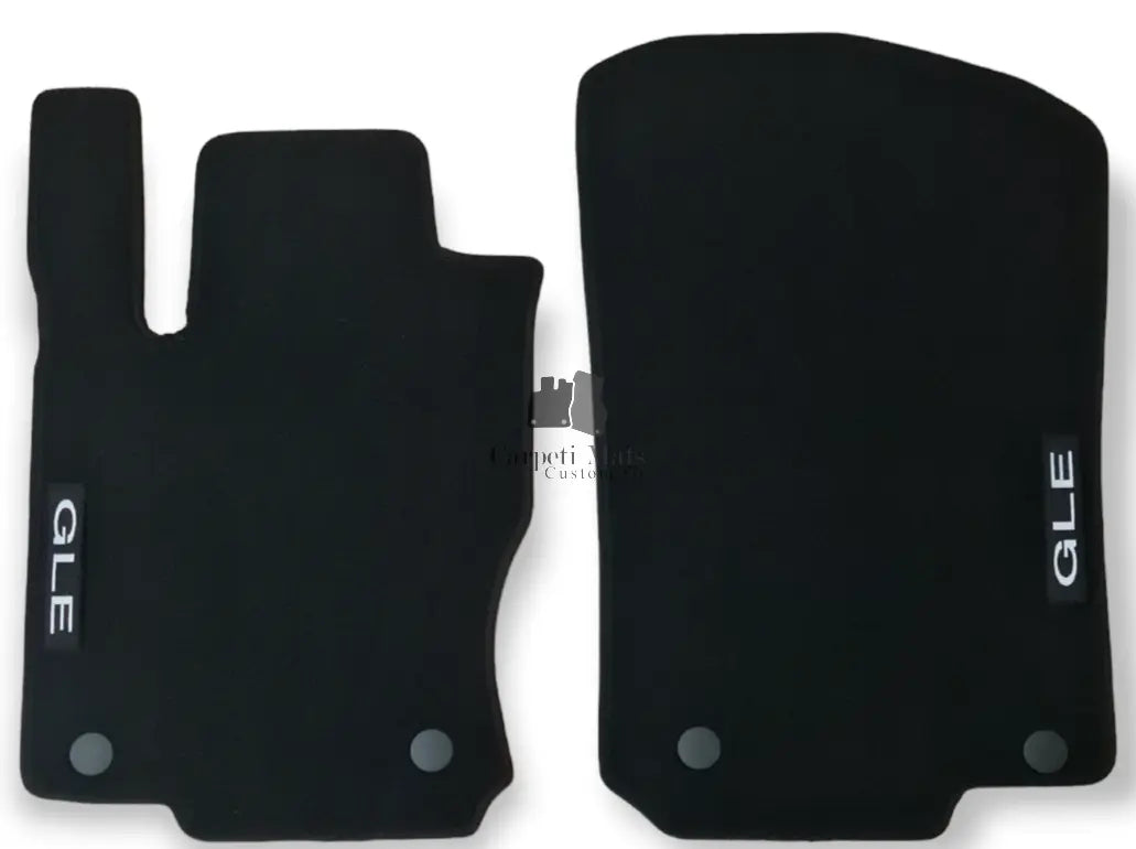 Front Car Floor Mats Velour For Mercedes GLE W166 Waterproof Carpet Liners 2pcs