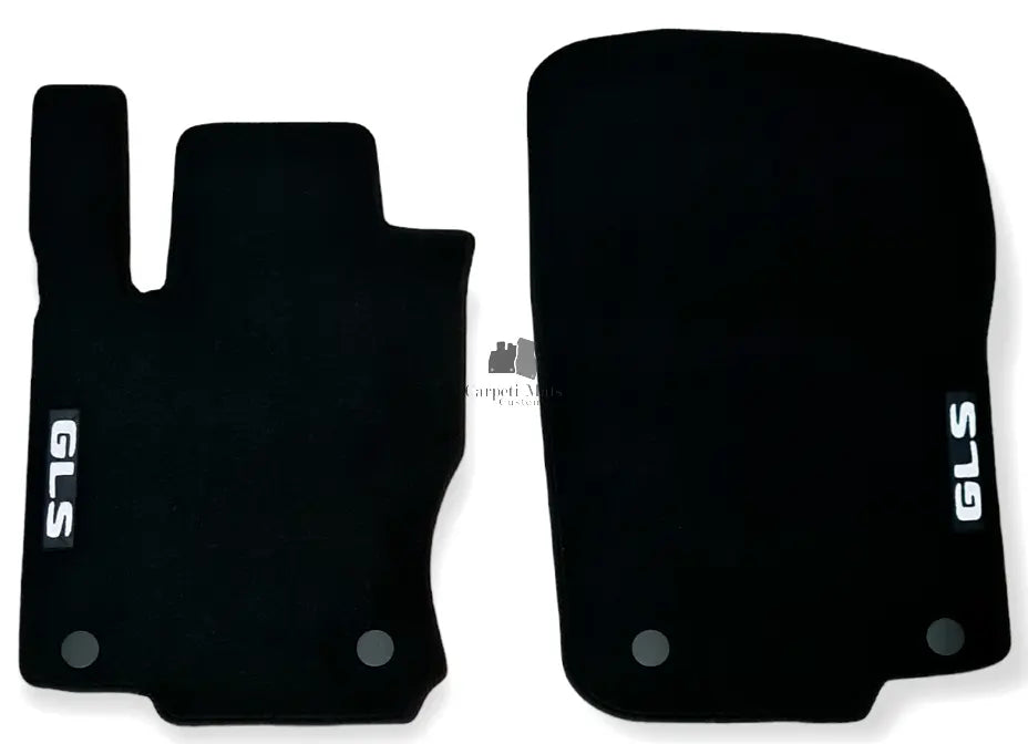 Front Car Floor Mats Velour For Mercedes GLS X166 Auto Liners Waterproof Carpet