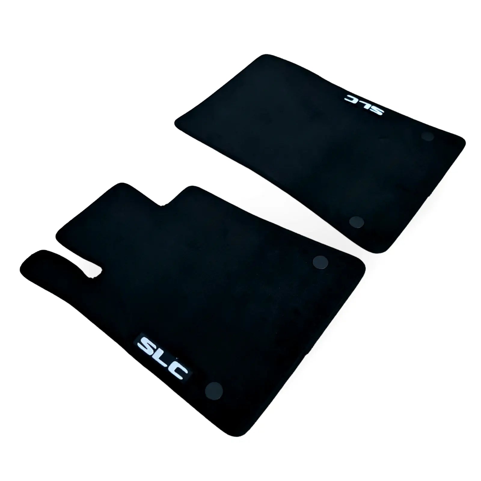 Front Car Floor Mats Velour For Mercedes SLC Waterproof Black Carpet Liners 2pcs
