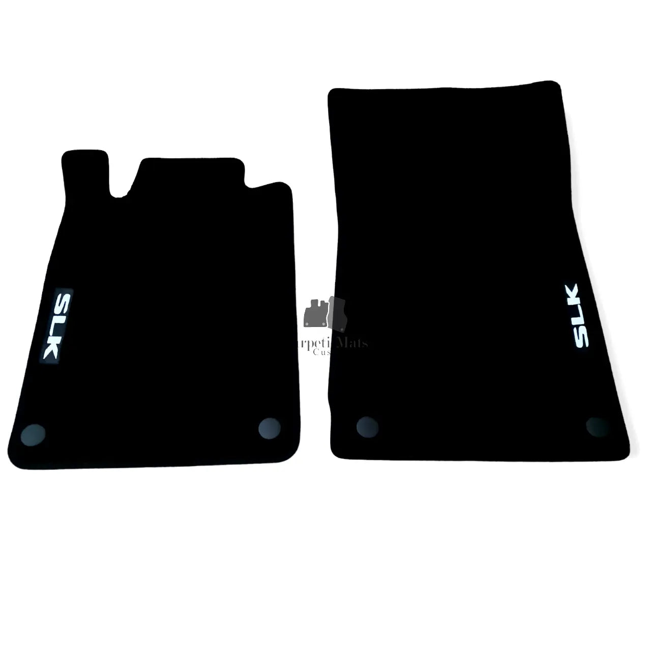Front Car Floor Mats Velour For Mercedes SLK R170 Black Carpet Auto Liners 2pcs