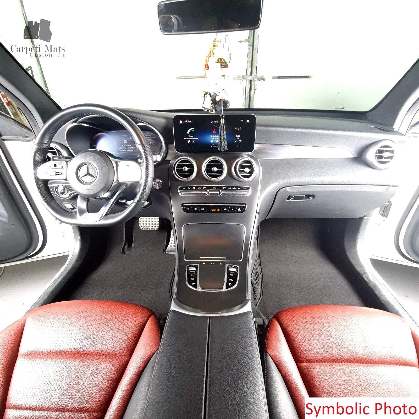 Front Car Floor Mats Velour For Peugeot 3008 Auto Liners Waterproof Carpet 2pcs