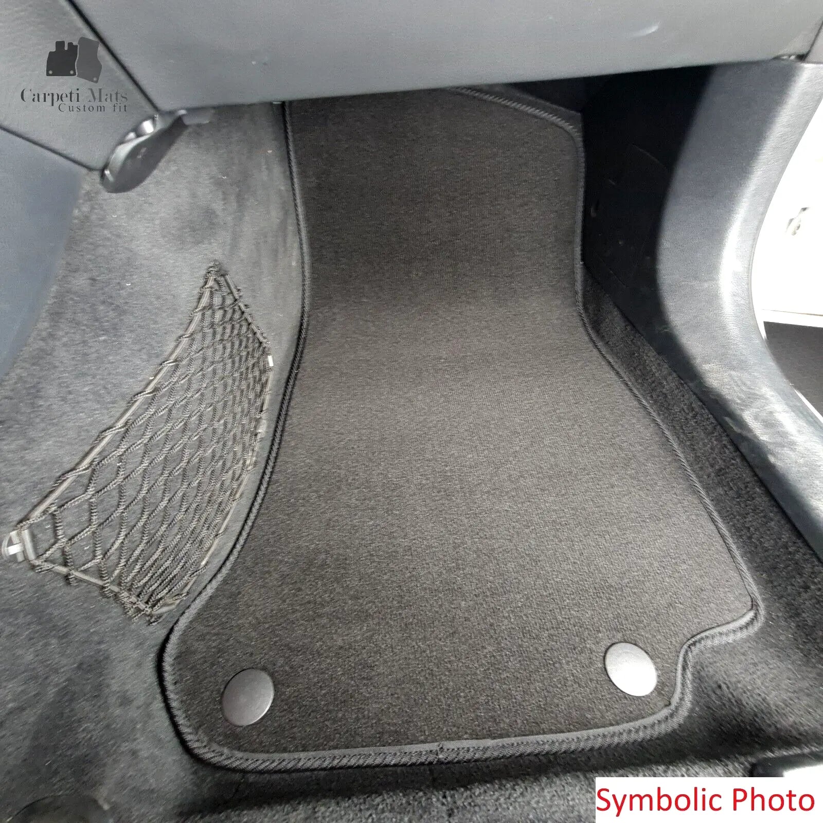 Front Car Floor Mats Velour For Peugeot 3008 Auto Liners Waterproof Carpet 2pcs