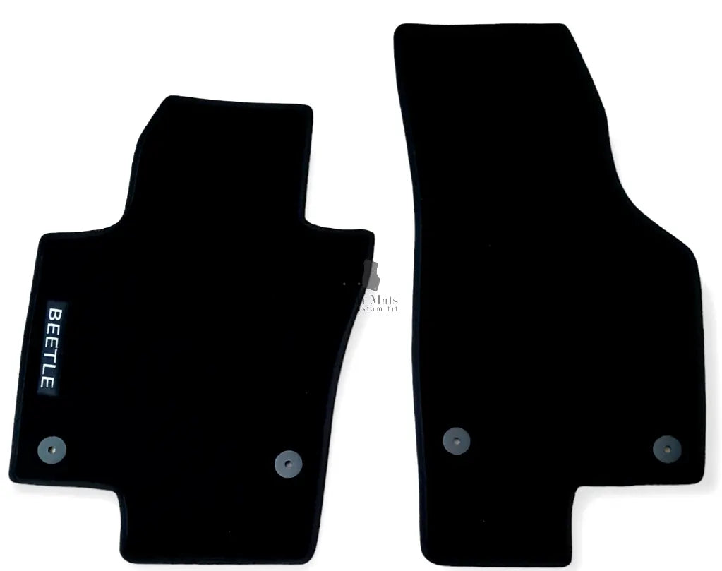 Front Car Floor Mats Velour For VW Beetle Waterproof Carpet Rugs Auto Liners 2pc