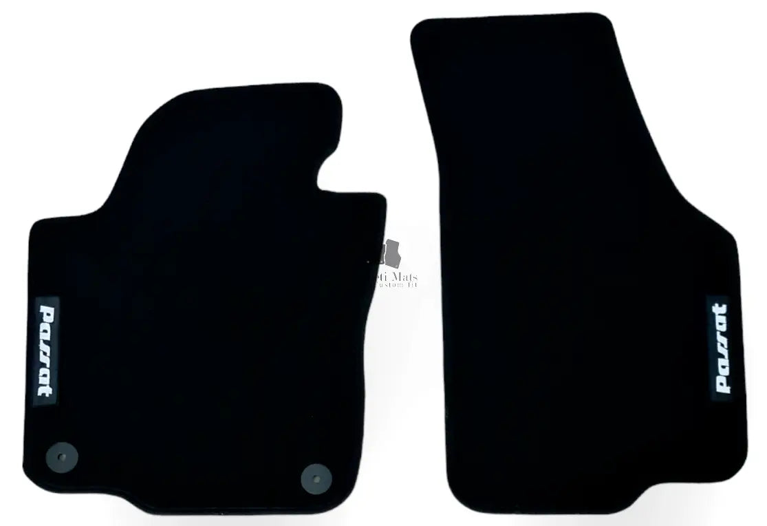 Front Car Floor Mats Velour For VW Passat SE Waterproof Black Carpet Auto Liners