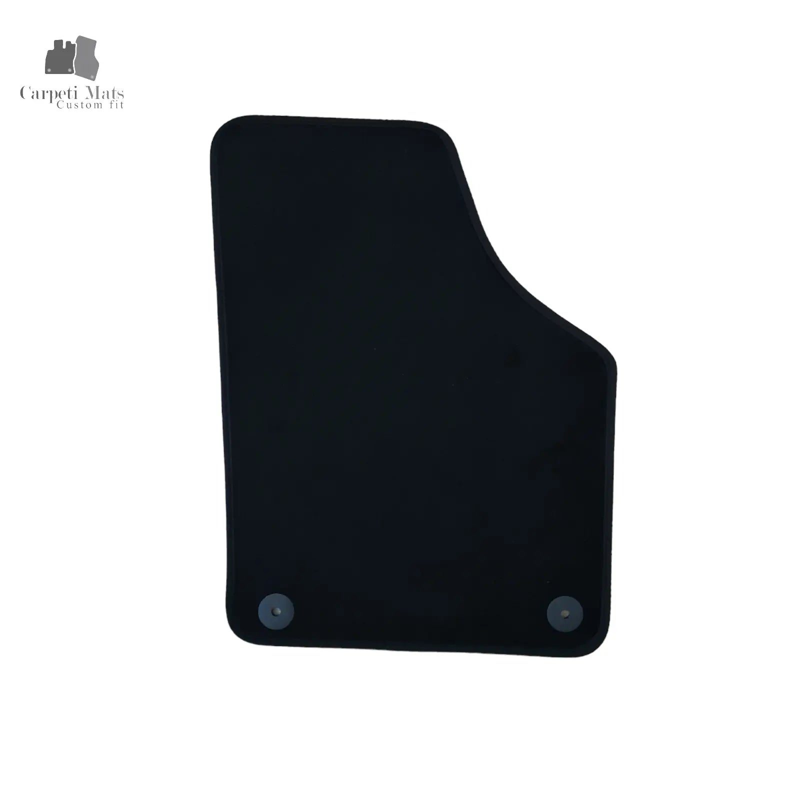 Front Car Floor Mats Velour For VW Tiguan Auto Liners Waterproof Black Carpet 2p