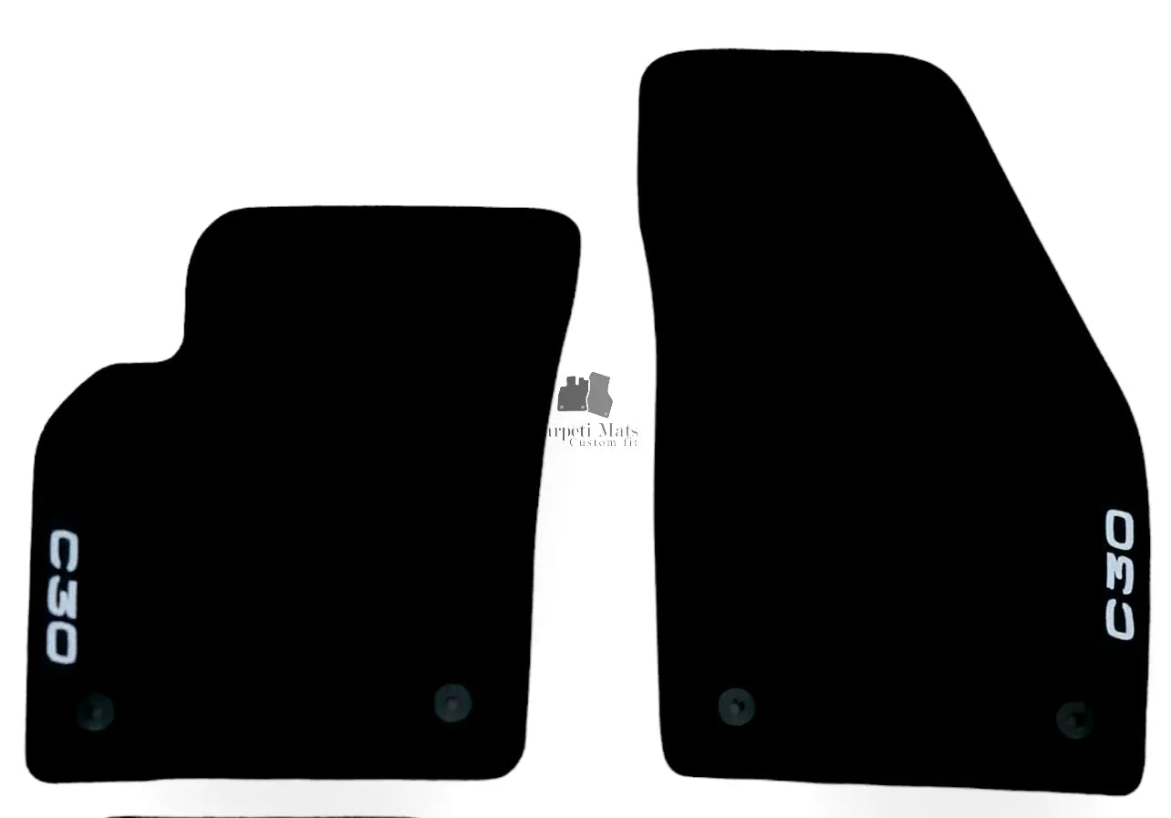Front Car Floor Mats Velour For Volvo C30 Waterproof Carpet Rugs Auto Liners 2pc