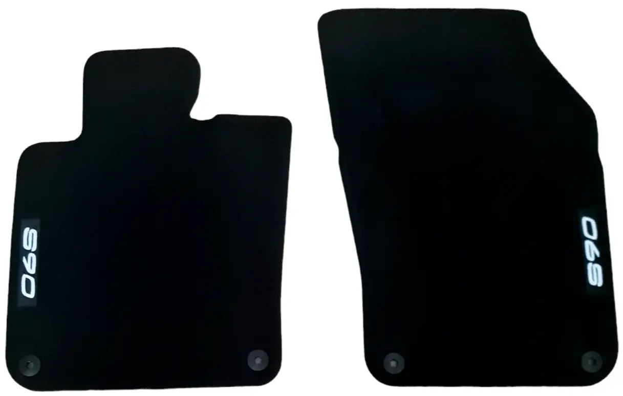 Front Car Floor Mats Velour For Volvo S90 Waterproof Carpet Rugs Auto Liners 2pc