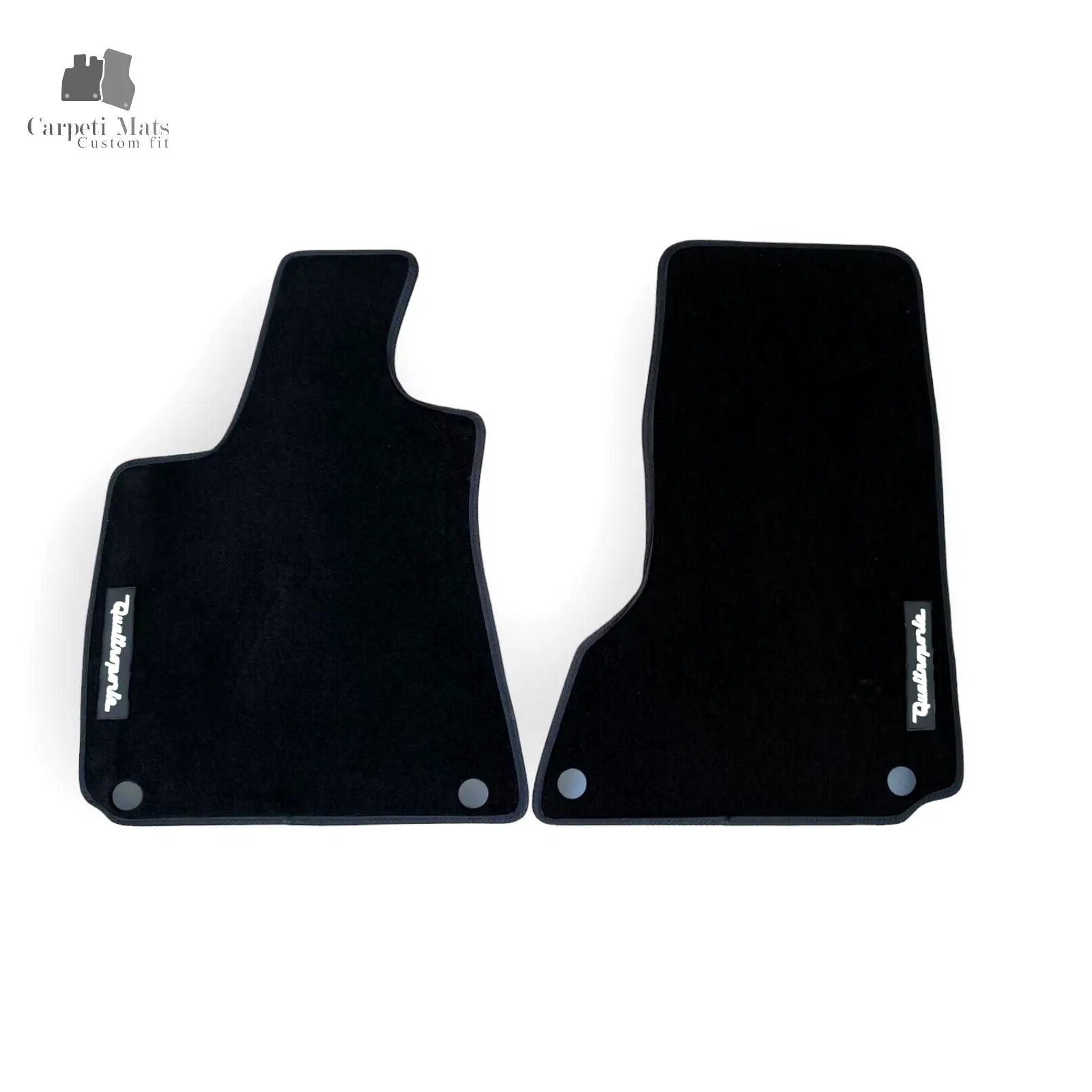 Front Floor Mats Velour For Maserati Quattroporte Waterproof Carpet Liners 2pcs